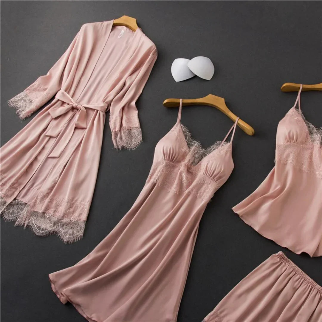 Pijama Feminino 4 Peças - Sleep Chic