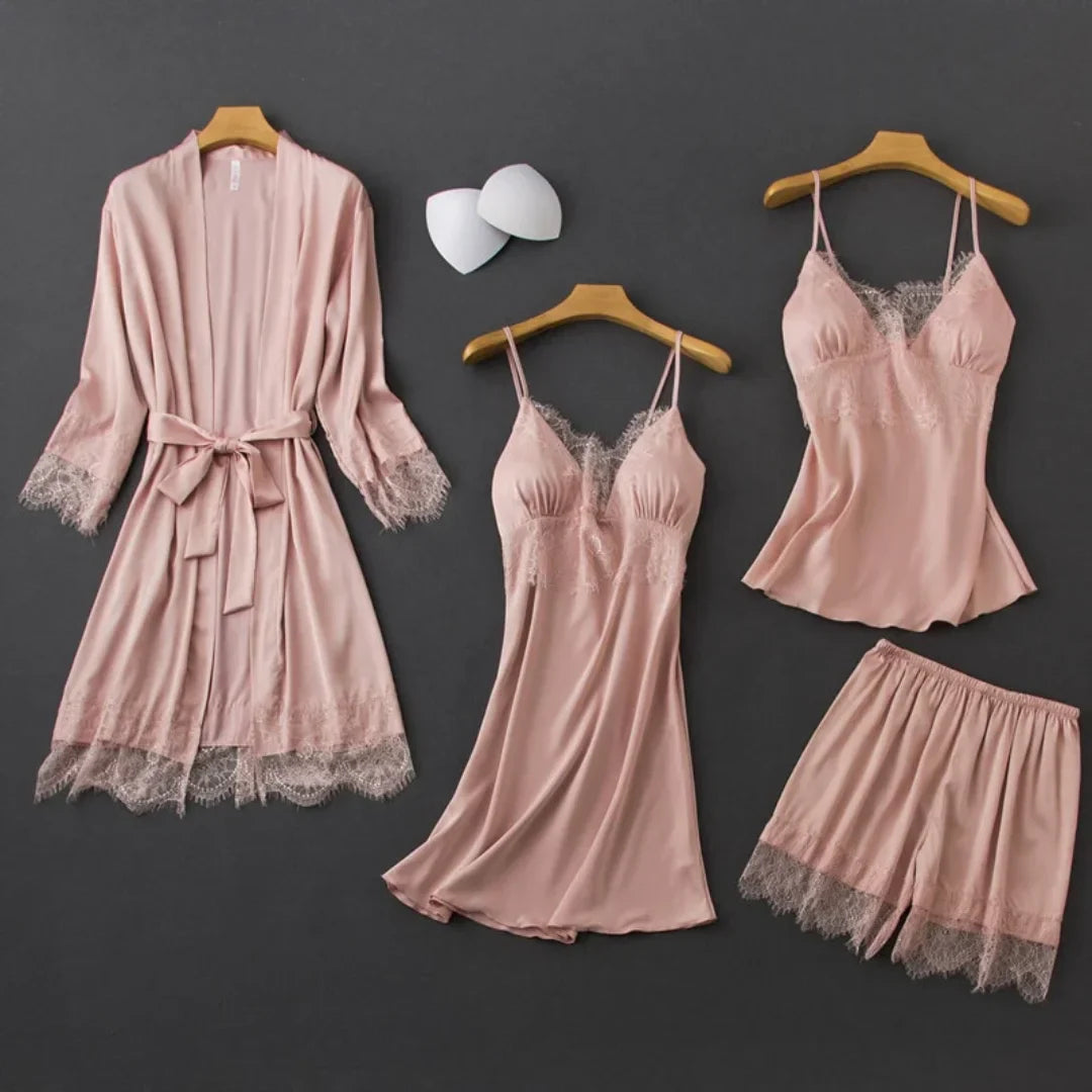 Pijama Feminino 4 Peças - Sleep Chic