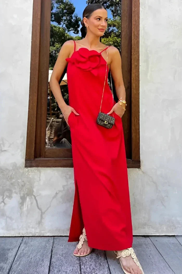 Vestido Midi - Flor de Linho