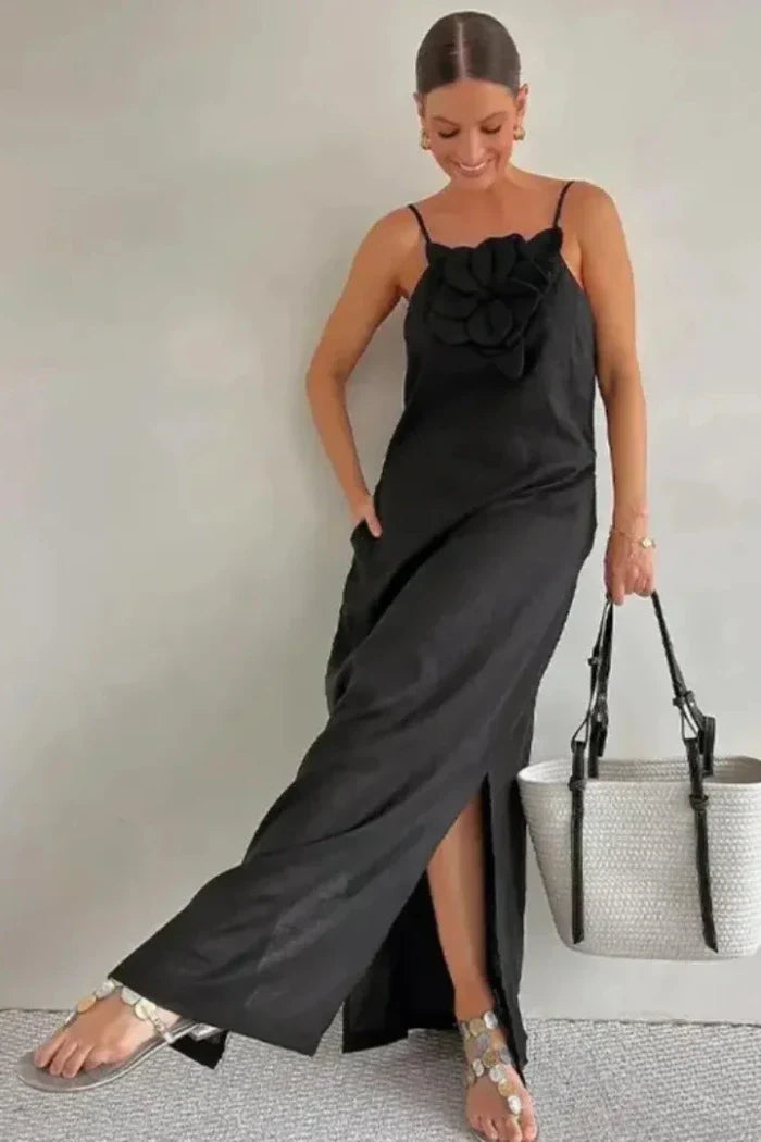 Vestido Midi - Flor de Linho