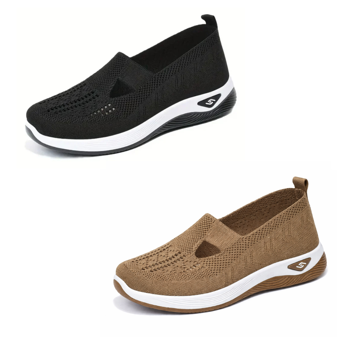 kit com 2 Tênis Ortopédicos Confort Plus Calce Fácil  (COMPRE 1 LEVE 2) + Palmilha Grátis