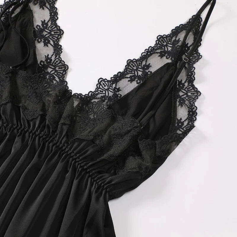 Camisola com Robe de Cetim - Elegance