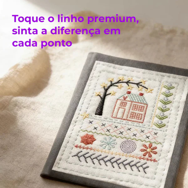 BordArte – Livro de Bordado em Tecido Que Ensina 86 Pontos e Transforma Suas Horas Livres em Peças Artesanais que Parecem de Ateliê Profissional